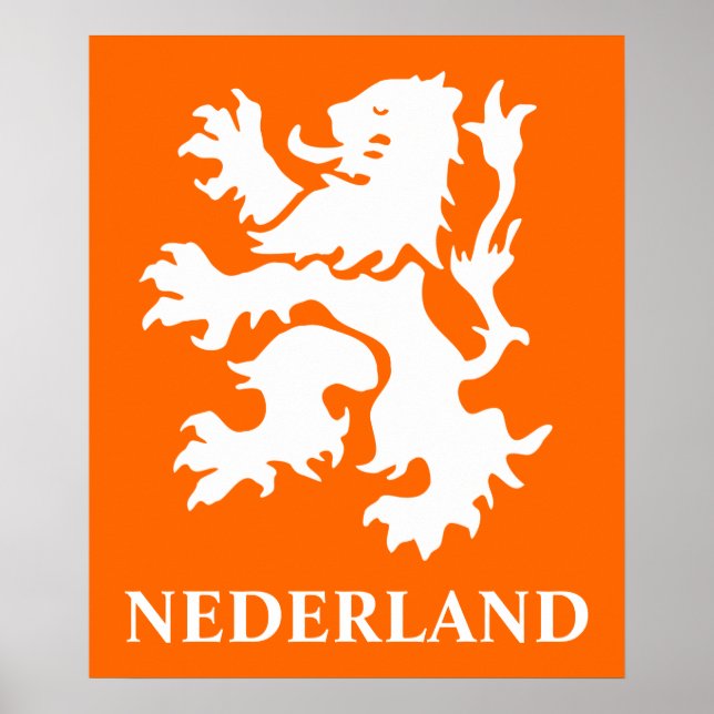 Netherlands Lion Rampant Poster (Front)
