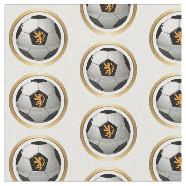 Netherlands Lion Soccer Ball Fabric (Close Up)