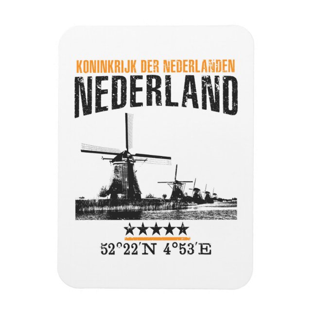 Netherlands Magnet (Vertical)