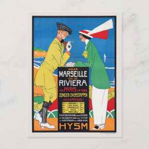 Netherlands Marseille Vintage Poster 1913 Postcard