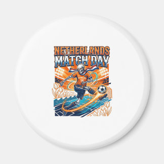 Netherlands Match Day Skeleton Striker Nations Hig Magnet