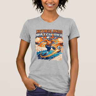 Netherlands Match Day Skeleton Striker Nations Hig T-Shirt