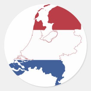 Netherlands NL Classic Round Sticker