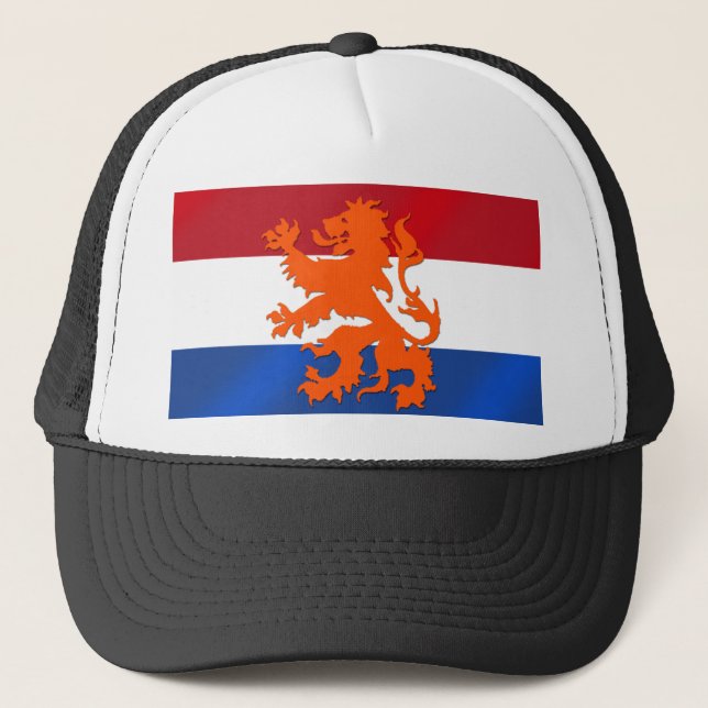 Netherlands Rampant lion Netherlands flag Trucker Hat (Front)