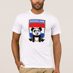 Netherlands Rings Panda T-Shirt
