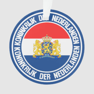 Netherlands Round Emblem Ornament