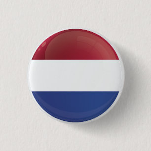 Netherlands  Round Icon Flag 3 Cm Round Badge