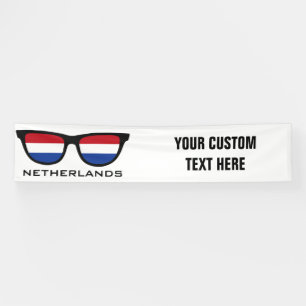 Netherlands Shades custom text & colour banner