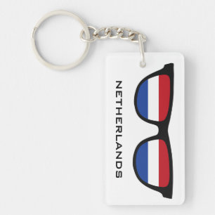 Netherlands Shades custom text & colour key chain