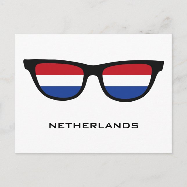 Netherlands Shades custom text & colour postcard (Front)