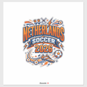 Netherlands Soccer 2026 Soccer Bold Country Typogr