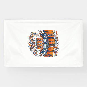 Netherlands Soccer 2026 Soccer Bold Country Typogr Banner