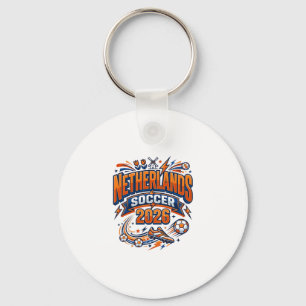 Netherlands Soccer 2026 Soccer Bold Country Typogr Key Ring