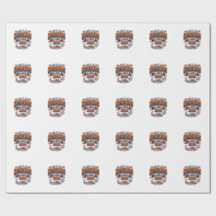 Netherlands Soccer 2026 Soccer Bold Country Typogr Wrapping Paper