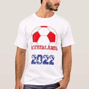 Netherlands Soccer Ball Flag 2022 - Holland Footba T-Shirt