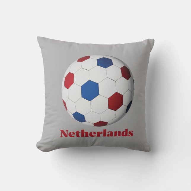 Netherlands Soccer Cushion (Front)