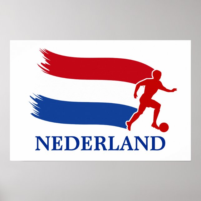 Netherlands Soccer Flag Poster (Front)