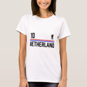Netherlands Soccer Jersey, Oranje Footll Holland  T-Shirt