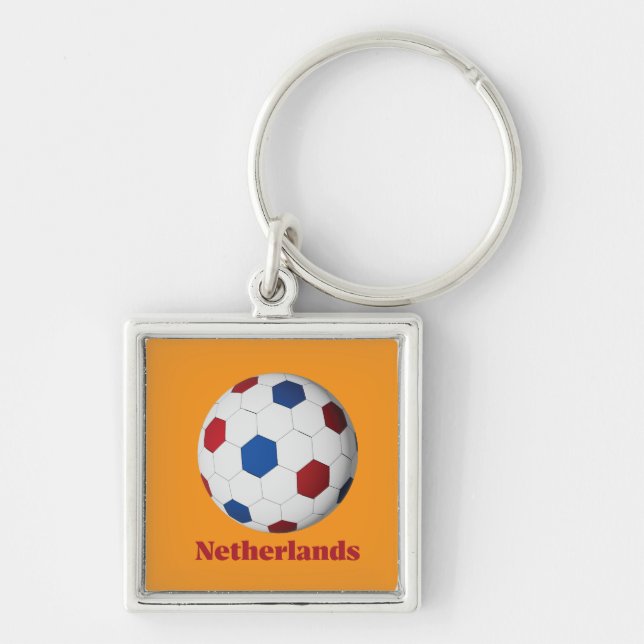 Netherlands Soccer Key Ring (Front)