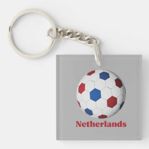 Netherlands Soccer Key Ring