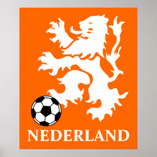 Netherlands Soccer Poster