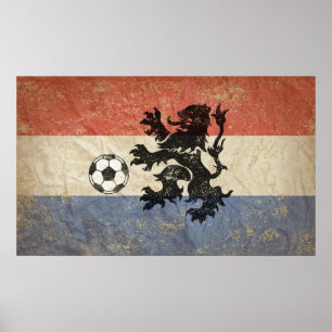 Netherlands Soccer Poster