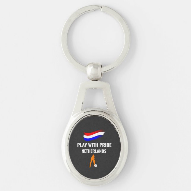 Netherlands Soccer Pride 2026 Jersey Key Ring (Front)