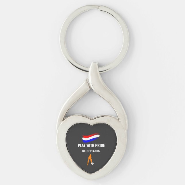 Netherlands Soccer Pride 2026 Jersey Key Ring (Front)
