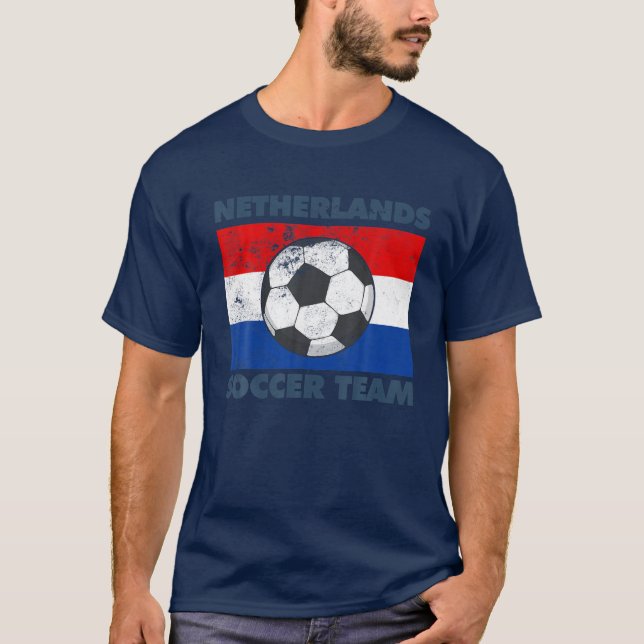 Netherlands Soccer Team Flag 2022 Supporter Dutch T-Shirt (Front)