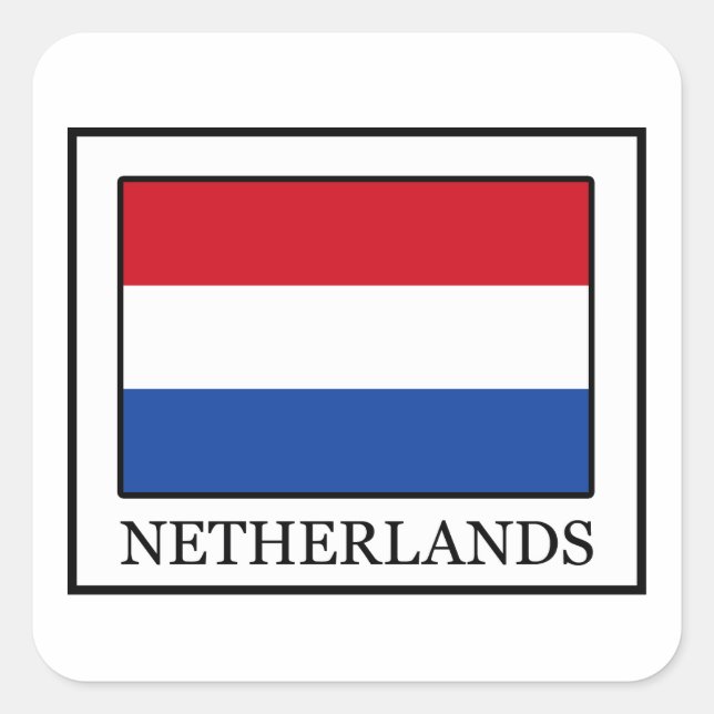 Netherlands Square Sticker (Front)