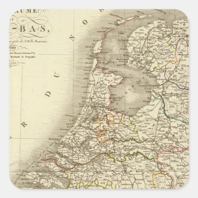 Netherlands Square Sticker (Front)