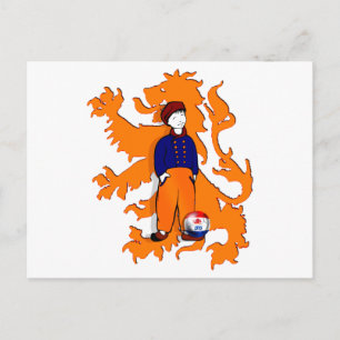 Netherlands Traditional Dutch Clogs Lion Gear Postcard