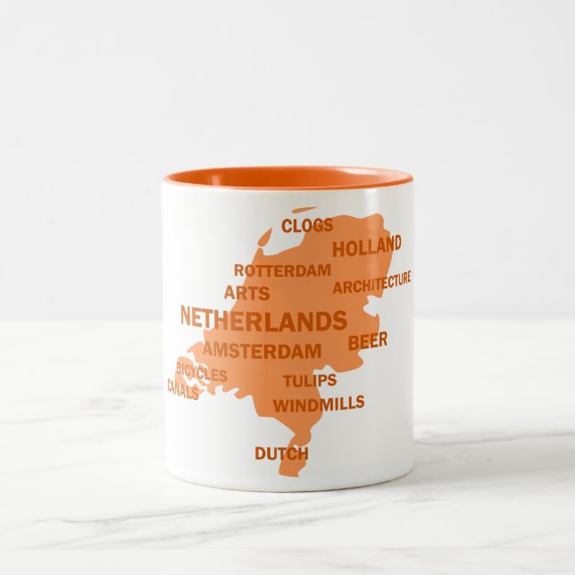Netherlands Two-Tone Coffee Mug (Center)