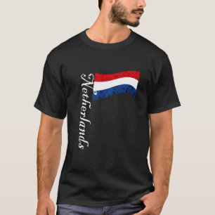 Netherlands Vintage Dutch Flag Holland Nederland D T-Shirt