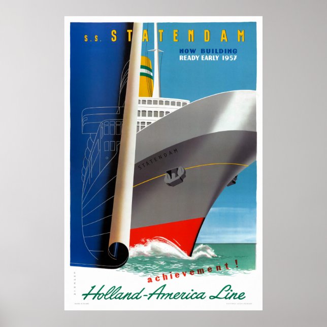 Netherlands Vintage Travel Poster Restored (Front)