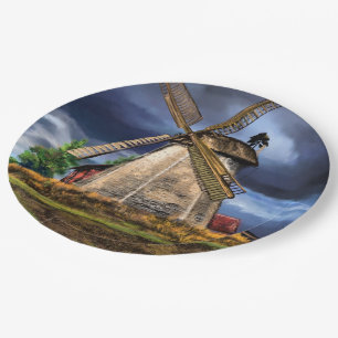Netherlands Windmill Paper Plates