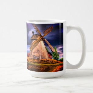 Netherlands Windmill Sunset Coffee Mug