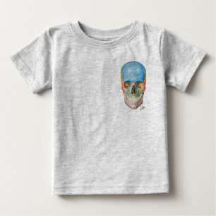 Netter Skull on a Baby one-piece Baby T-Shirt