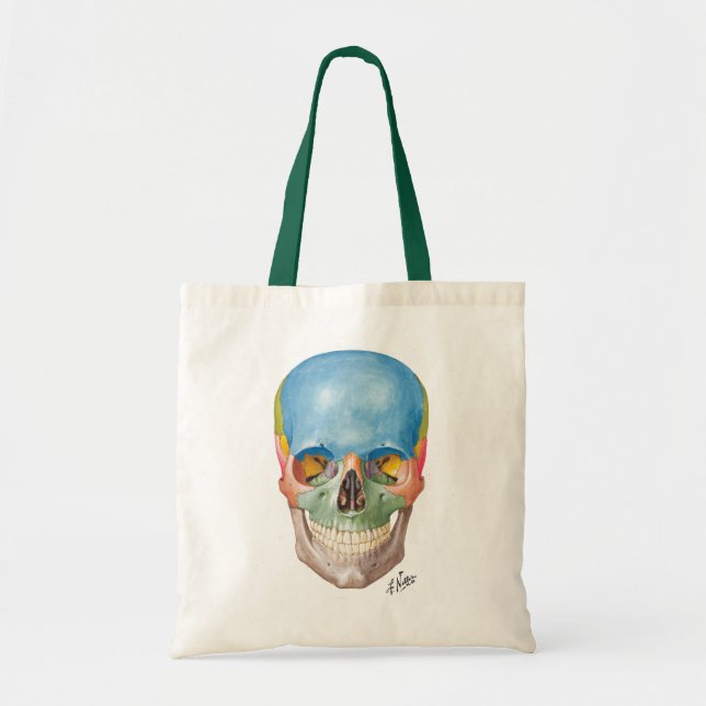 Netter Skull Shopping Tote Bag (Front)