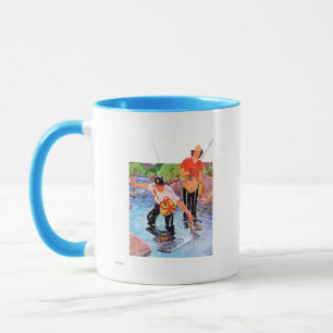 Netting A Fish by R.J. Cavaliere Mug