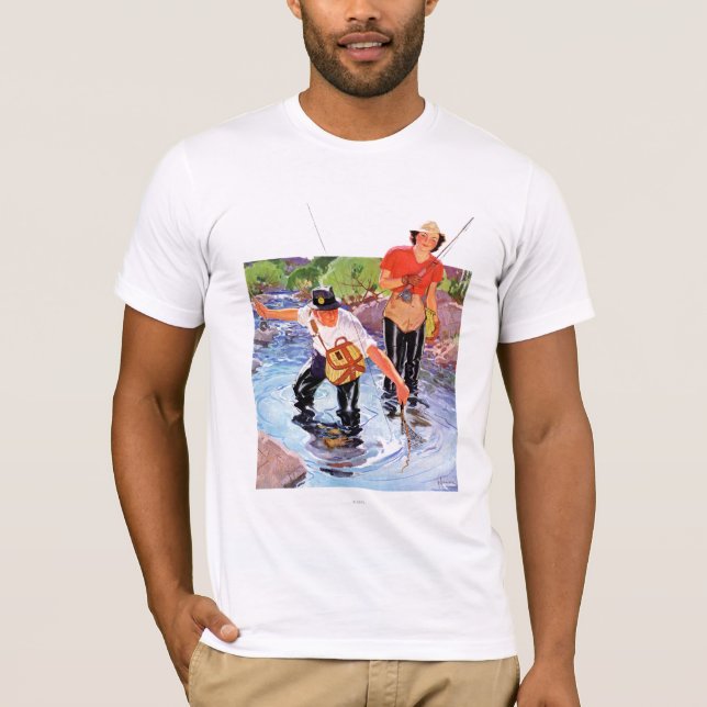 Netting A Fish by R.J. Cavaliere T-Shirt (Front)