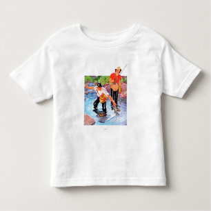Netting A Fish by R.J. Cavaliere Toddler T-Shirt