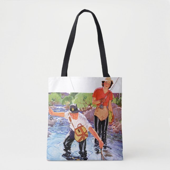 Netting A Fish by R.J. Cavaliere Tote Bag (Front)