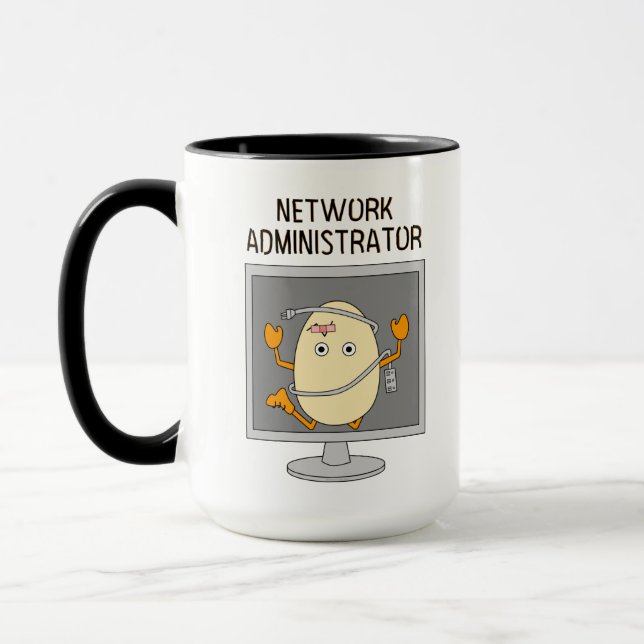 Network Administrator Egghead Mug (Left)