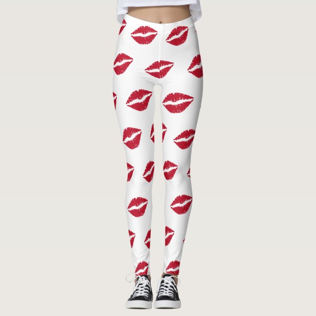 Network Lips Kiss Leggings (Front)