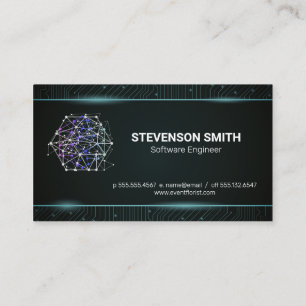 Network Logo   Circuitry Tech Business Card