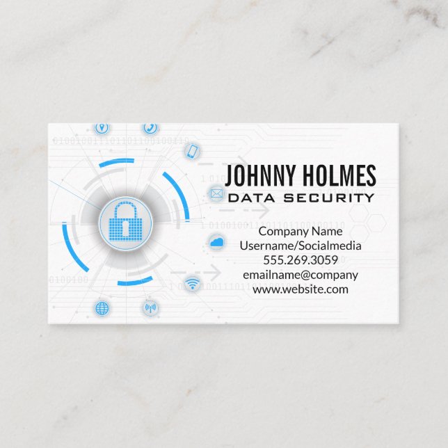 Network Security | Cyber Protection Business Card (Front)