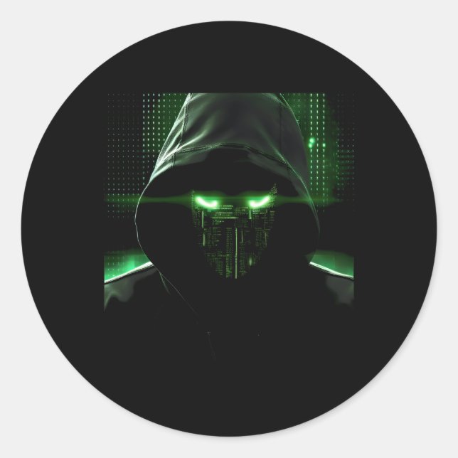 Network Security Specialist And Penetration Tester Classic Round Sticker (Front)