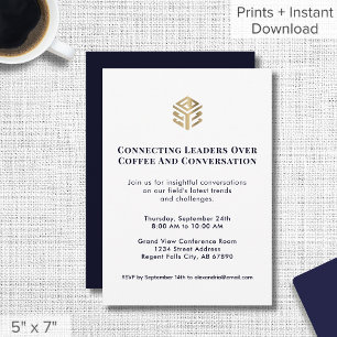 Networking Event Invitation Luxe Logo