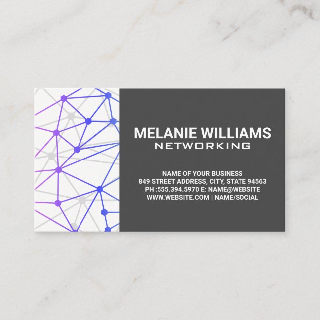 Networking Geometric Business Card (Front)